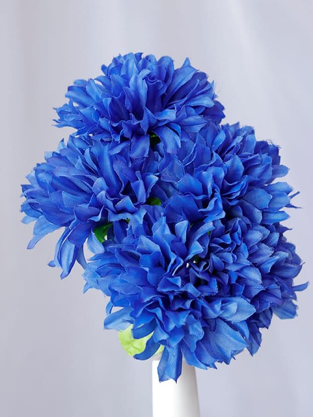 Pompón por 5 – Azul - Flores Artificiales Envios a Bogotá y toda Colombia | Dkora Colombia