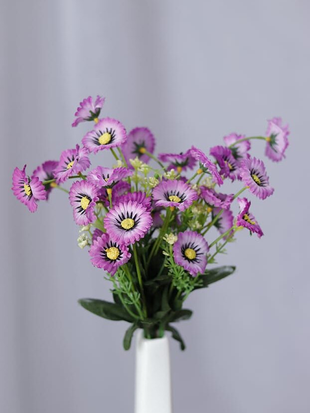 Mini Margarita por 7 – Morado - Flores Artificiales Envios a Bogotá y toda Colombia | Dkora Colombia