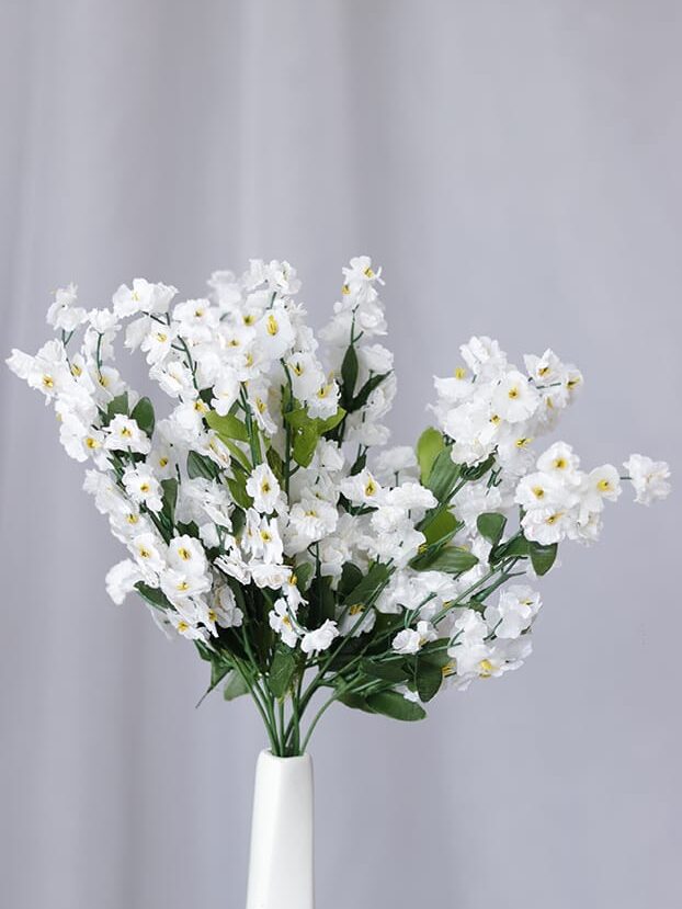 Miosoti por 12 – Blanco - Flores Artificiales Envios a Bogotá y toda Colombia | Dkora Colombia