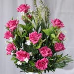 Rosas y Mini Lirios por 24 – Morado - Flores Artificiales Envios a Bogotá y toda Colombia | Dkora Colombia