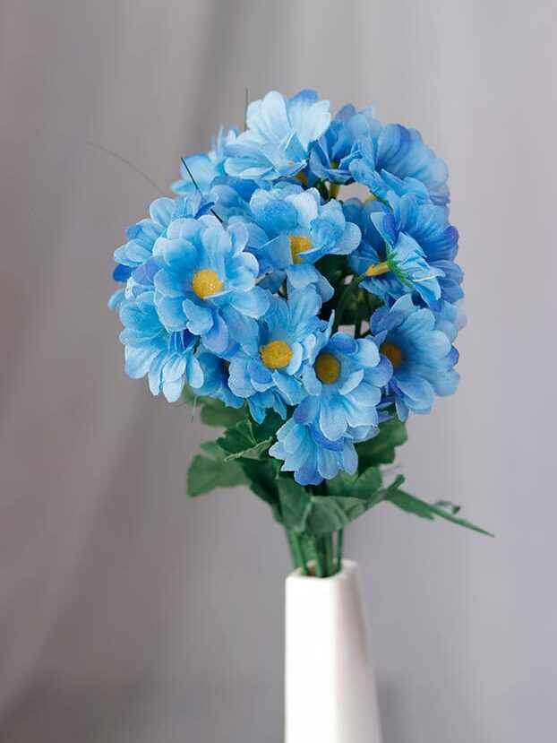 Margarita por 7 – Azul - Flores Artificiales Envios a Bogotá y toda Colombia | Dkora Colombia