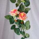Vara Rosa por 3 – Blanco - Flores Artificiales Envios a Bogotá y toda Colombia | Dkora Colombia