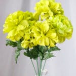 Pompón por 6 – Blanco - Flores Artificiales Envios a Bogotá y toda Colombia | Dkora Colombia