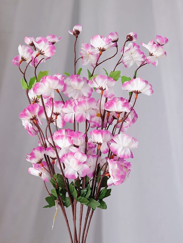 Cerezo por 6 – Blanco y Morado - Flores Artificiales Envios a Bogotá y toda Colombia | Dkora Colombia