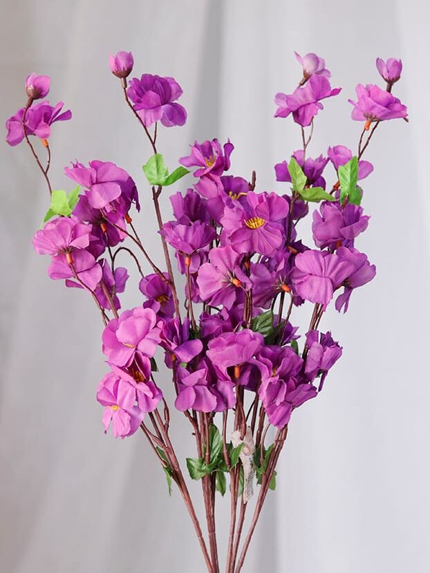 Cerezo por 6 – Morado - Flores Artificiales Envios a Bogotá y toda Colombia | Dkora Colombia