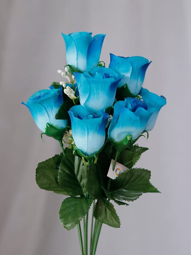 Botón por 10 – Azul - Flores Artificiales Envios a Bogotá y toda Colombia | Dkora Colombia