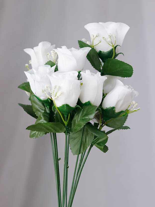 Botón por 10 – Blanco - Flores Artificiales Envios a Bogotá y toda Colombia | Dkora Colombia