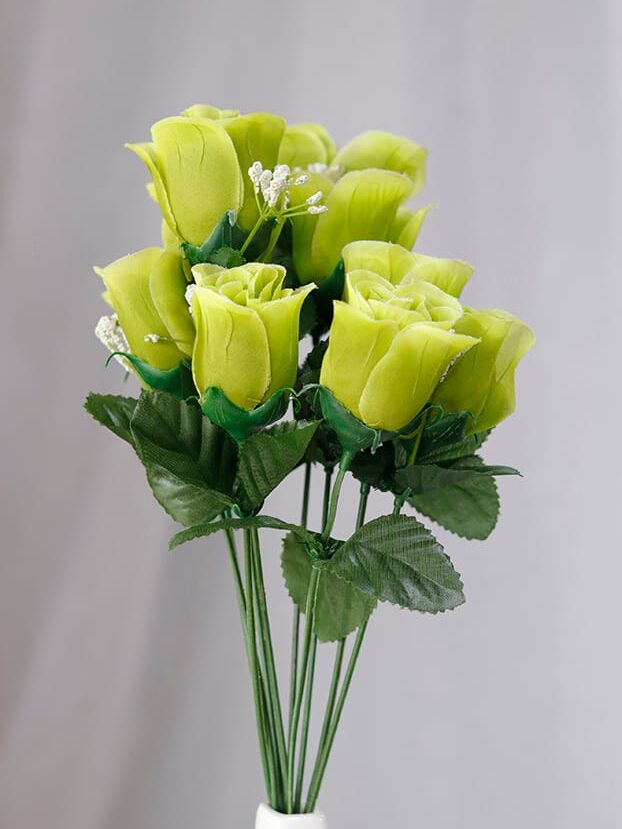 Botón por 10 – Verde - Flores Artificiales Envios a Bogotá y toda Colombia | Dkora Colombia