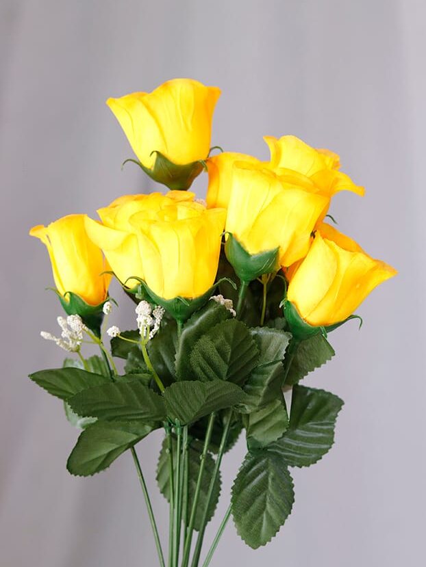 Botón por 10 – Amarillo - Flores Artificiales Envios a Bogotá y toda Colombia | Dkora Colombia