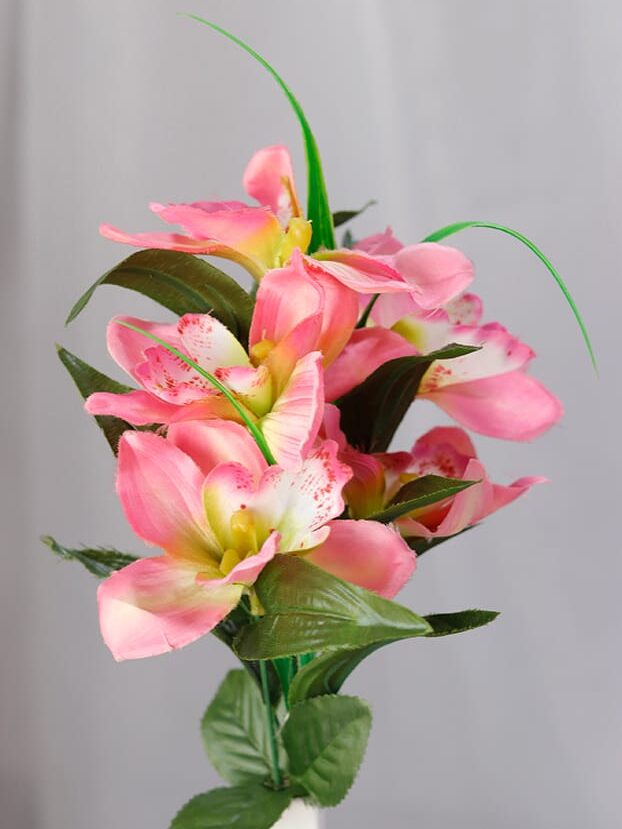 Orquídea por 5 – Rosado - Flores Artificiales Envios a Bogotá y toda Colombia | Dkora Colombia