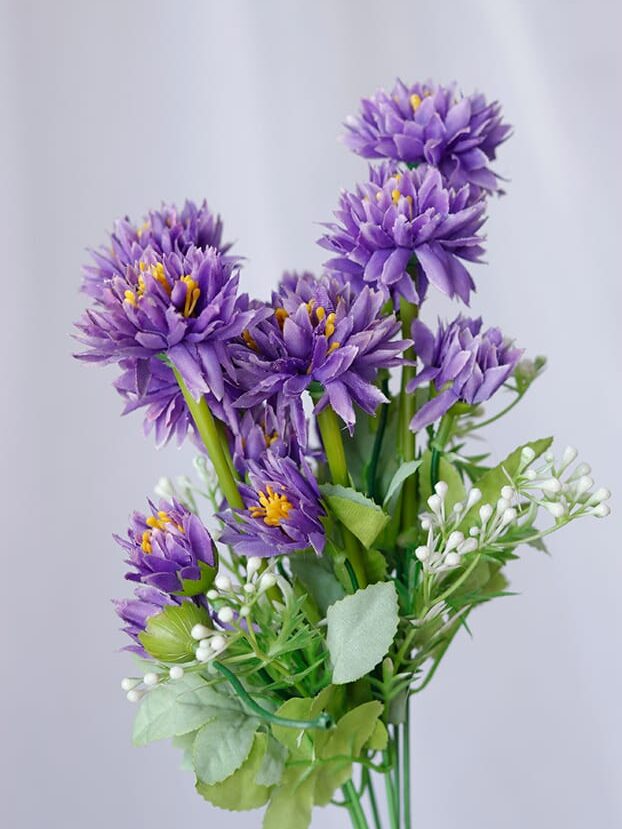 Crisantemo por 7 – Morado - Flores Artificiales Envios a Bogotá y toda Colombia | Dkora Colombia