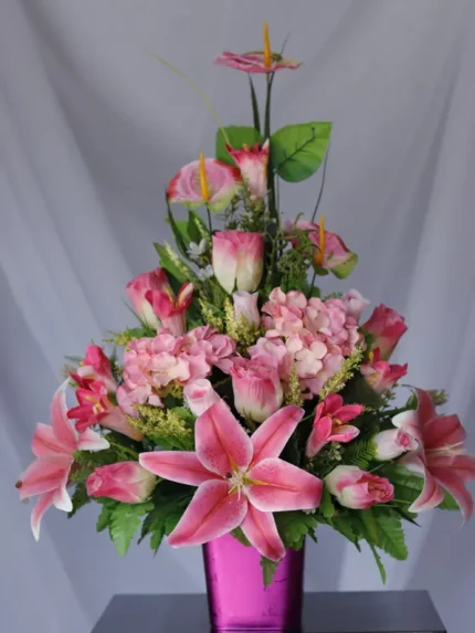 Anturio y Lirio - Arreglos Florales Envios a Bogotá y toda Colombia | Dkora Colombia