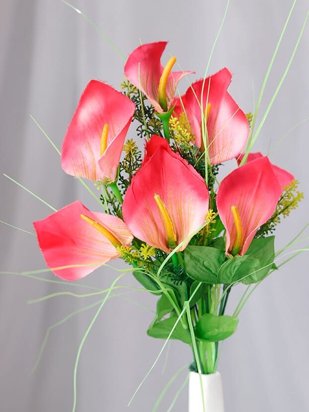 Ramo Anturios por 7 - Flores Artificiales Envios a Bogotá y toda Colombia | Dkora Colombia