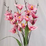 Orquídea por 5 – Amarillo - Flores Artificiales Envios a Bogotá y toda Colombia | Dkora Colombia