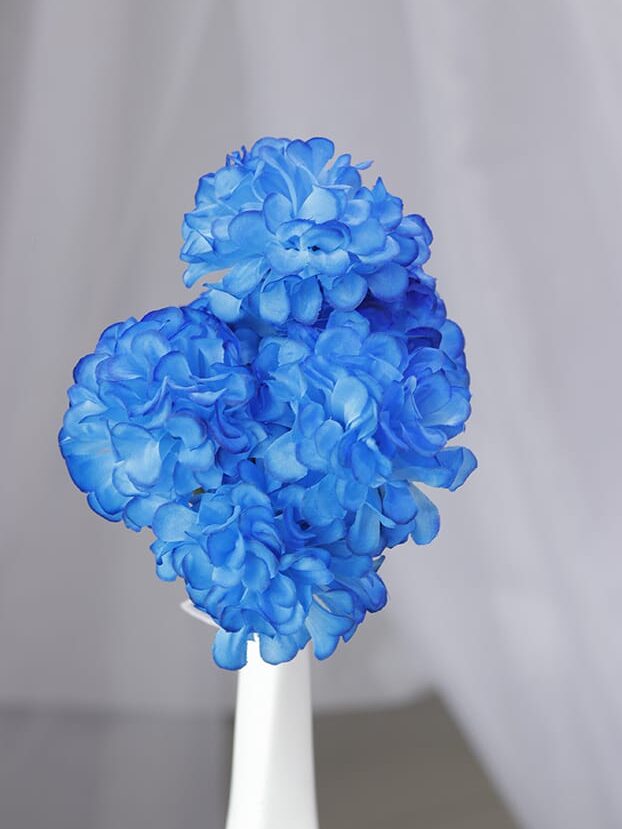 Pompón por 6 – Azul - Flores Artificiales Envios a Bogotá y toda Colombia | Dkora Colombia