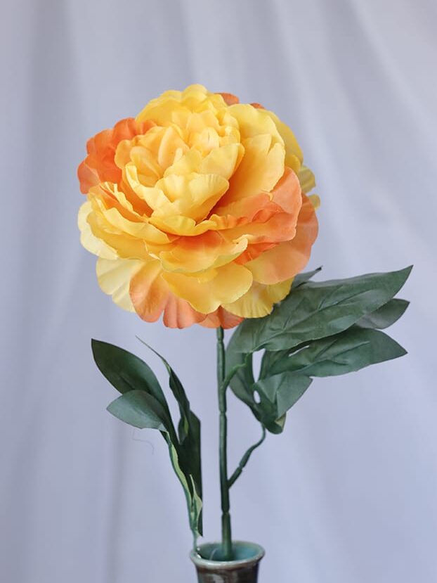Vara Peonia – Naranja - Flores Artificiales Envios a Bogotá y toda Colombia | Dkora Colombia