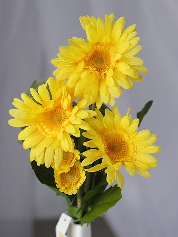 Margarita por 5 – Amarillo - Flores Artificiales Envios a Bogotá y toda Colombia | Dkora Colombia