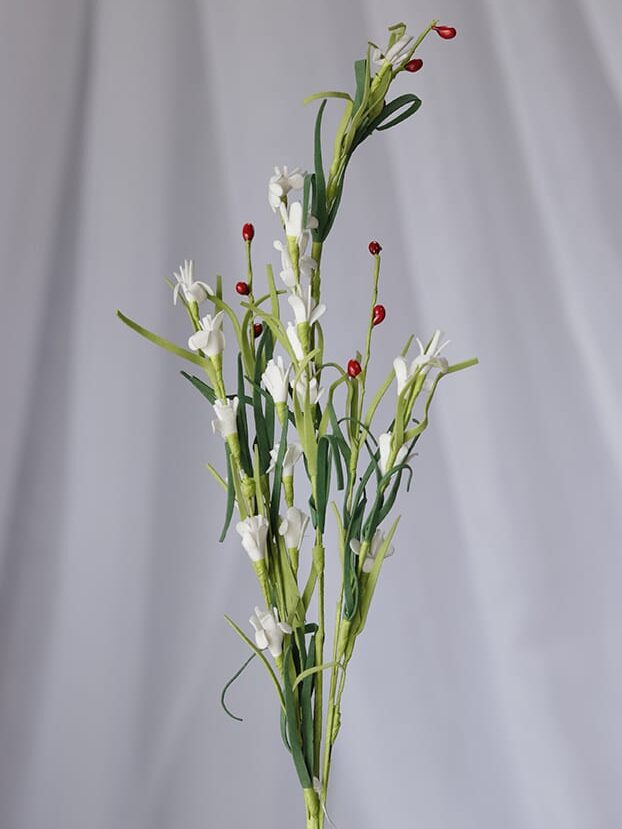 Vara flores de Nardo en Foami por 3 – Blanco - Follaje y Plantas Envios a Bogotá y toda Colombia | Dkora Colombia