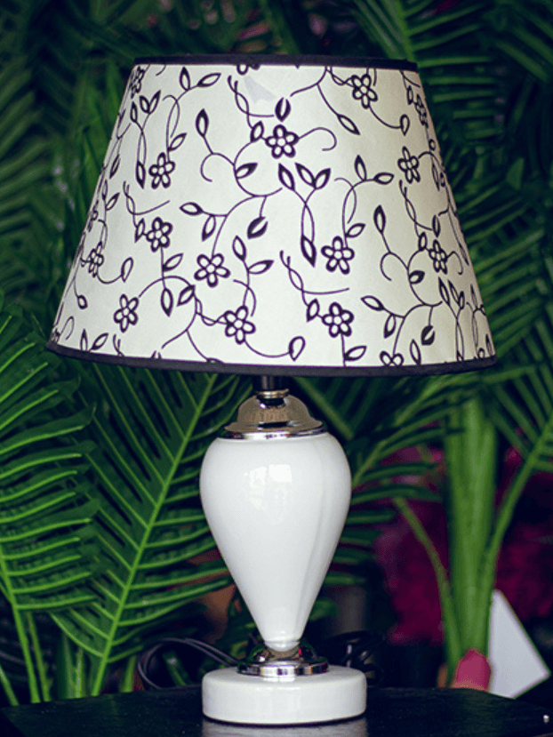 Lámpara Blanca en Cerámica - Decora tu Hogar Envios a Bogotá y toda Colombia | Dkora Colombia