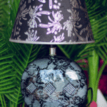 Lámpara negra y blanca en cerámica - Decora tu Hogar Envios a Bogotá y toda Colombia | Dkora Colombia