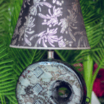 Lámpara plateada en cerámica - Decora tu Hogar Envios a Bogotá y toda Colombia | Dkora Colombia