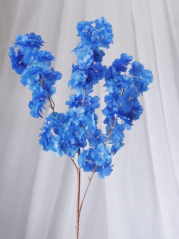 Vara Cerezo por 3 – Azul Rey - Flores Artificiales Envios a Bogotá y toda Colombia | Dkora Colombia