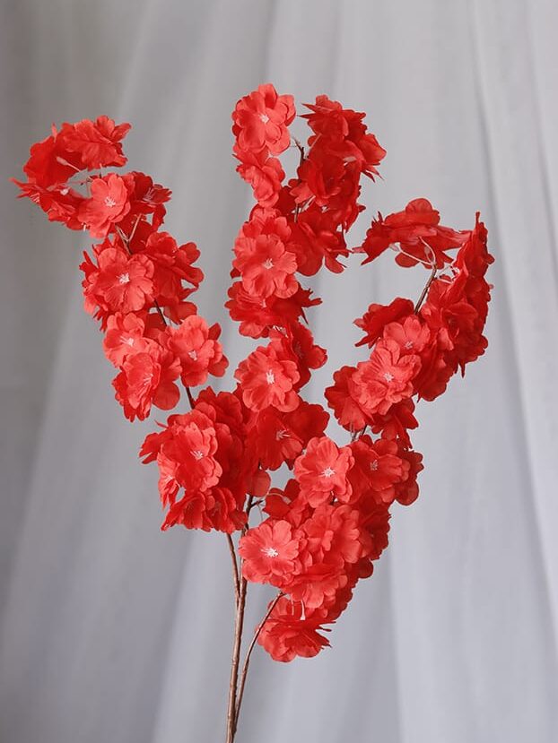 Vara Cerezo por 3 – Rojo - Flores Artificiales Envios a Bogotá y toda Colombia | Dkora Colombia