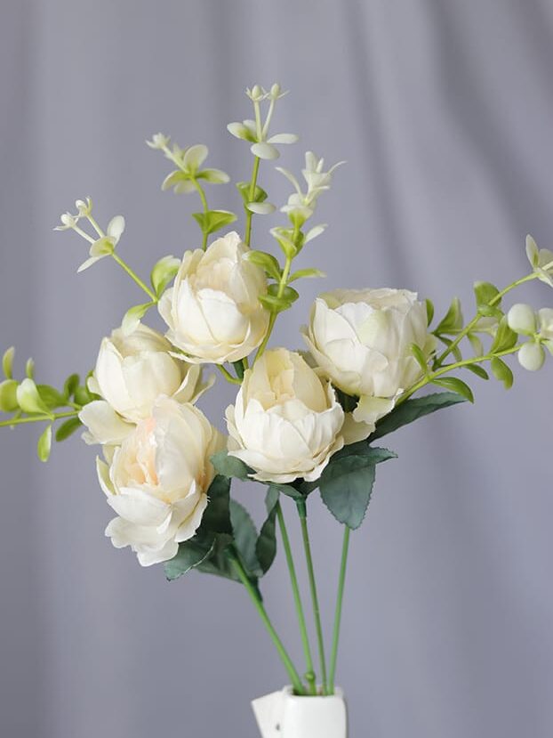 Peonia por 5 - Flores Artificiales Envios a Bogotá y toda Colombia | Dkora Colombia