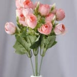 Mini Botón por 5 – Rosado Claro - Flores Artificiales Envios a Bogotá y toda Colombia | Dkora Colombia