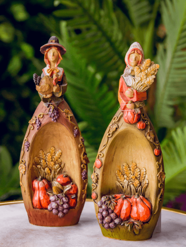 Pareja de cosecha – Naranja y Café - Decora tu Hogar Envios a Bogotá y toda Colombia | Dkora Colombia