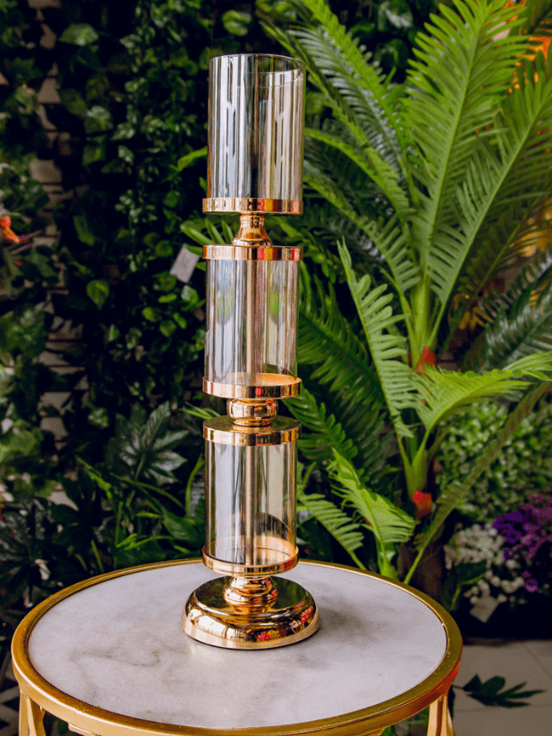 Candelabro 3 niveles – Dorado - Candelabros Envios a Bogotá y toda Colombia | Dkora Colombia