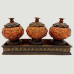 Cofres con base rectangular por 3 – Dorado Mate - Centros de Mesa Envios a Bogotá y toda Colombia | Dkora Colombia