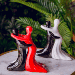 Florero con esfera – Negro y Blanco - Decora tu Hogar Envios a Bogotá y toda Colombia | Dkora Colombia