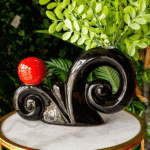 Florero con esfera- Negro y Blanco - Decora tu Hogar Envios a Bogotá y toda Colombia | Dkora Colombia