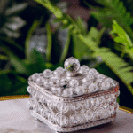 Cofre con dos cuernos – Café - Centros de Mesa Envios a Bogotá y toda Colombia | Dkora Colombia