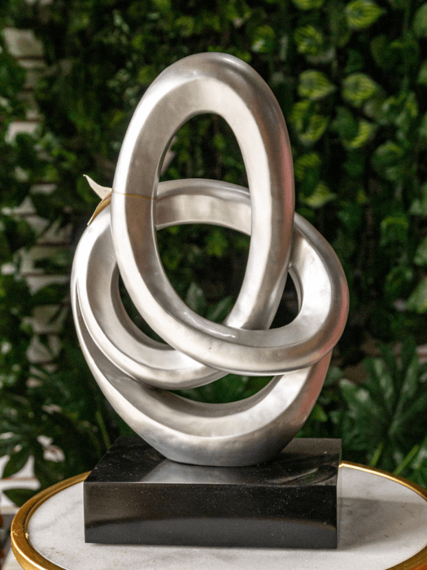 Figura en forma Ovalada – Plata - Decora tu Hogar Envios a Bogotá y toda Colombia | Dkora Colombia