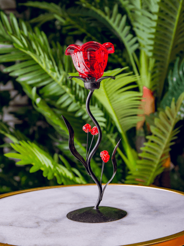 Candelabro Copa Flor por 1- Rojo - Candelabros Envios a Bogotá y toda Colombia | Dkora Colombia