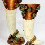 Jirafas con porta vela metálica – Ocre - Candelabros Envios a Bogotá y toda Colombia | Dkora Colombia