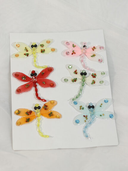 Libélulas en velo por 6 – Surtidos - Decora tu Navidad Envios a Bogotá y toda Colombia | Dkora Colombia