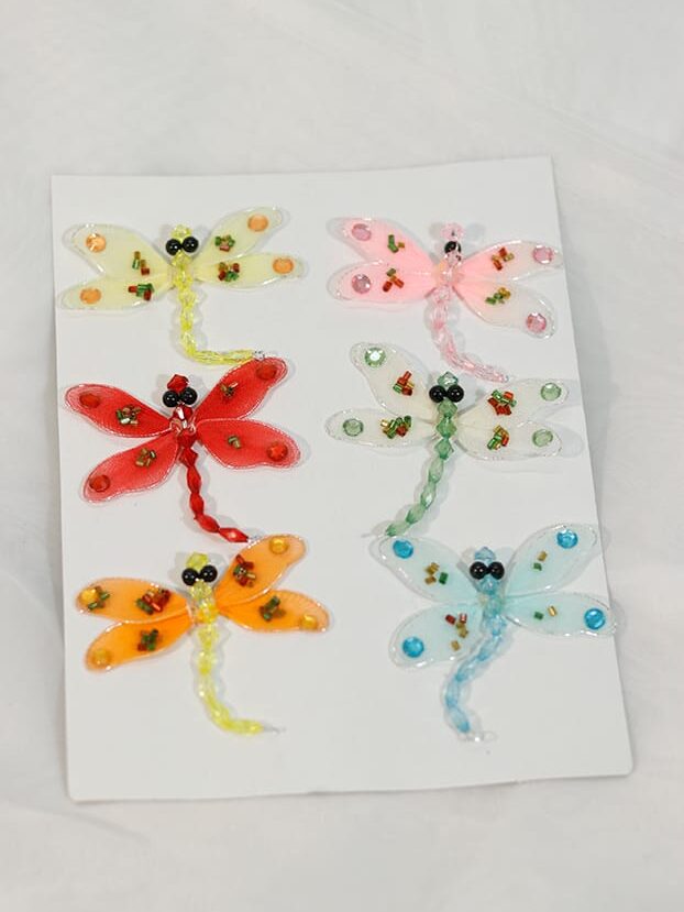 Libélulas en velo por 6 – Surtidos - Decora tu Navidad Envios a Bogotá y toda Colombia | Dkora Colombia