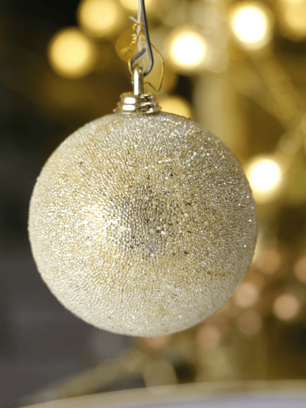 Bola N8 Escarchada – Dorada - Bolas Envios a Bogotá y toda Colombia | Dkora Colombia