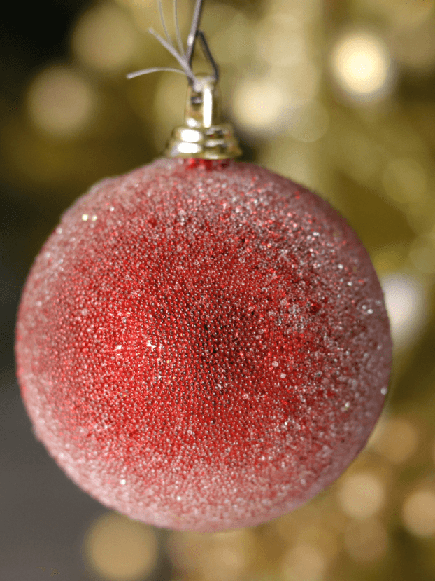 Bola N8 Escarchada – Rojo - Bolas Envios a Bogotá y toda Colombia | Dkora Colombia