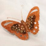 Mariposa Escarchada – Rojo Brillante - Decora tu Navidad Envios a Bogotá y toda Colombia | Dkora Colombia