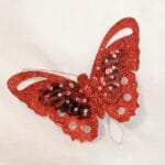 Mariposa pequeña con aplieques en gemas – Rojo - Decora tu Navidad Envios a Bogotá y toda Colombia | Dkora Colombia
