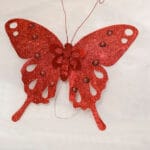 Mariposa Tela Gamuzada- Ocre - Decora tu Navidad Envios a Bogotá y toda Colombia | Dkora Colombia