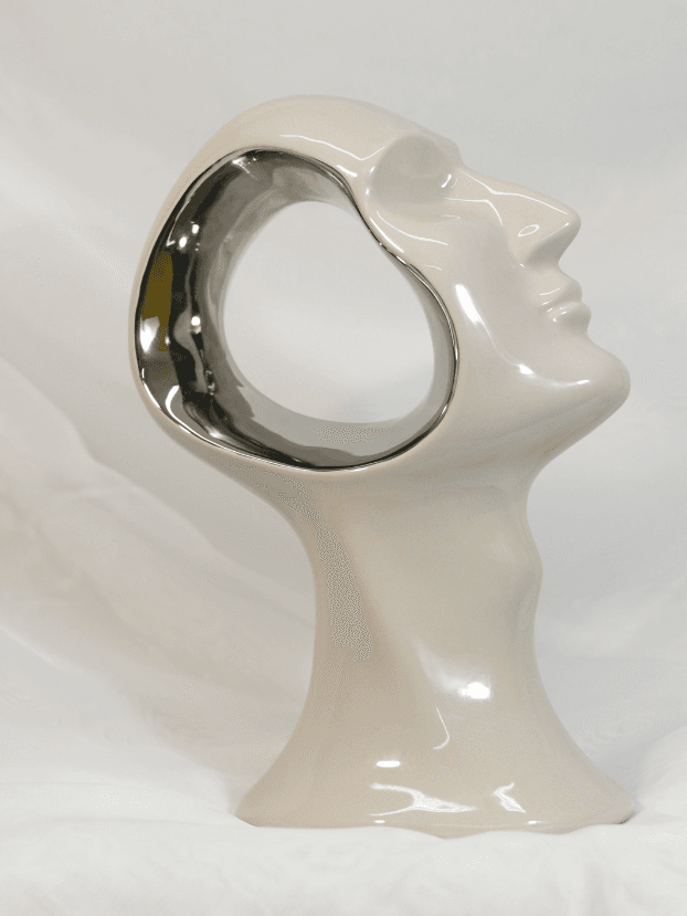 Rostro Abstracto – Beige brillante y Paladeado - Amor y Amistad Envios a Bogotá y toda Colombia | Dkora Colombia