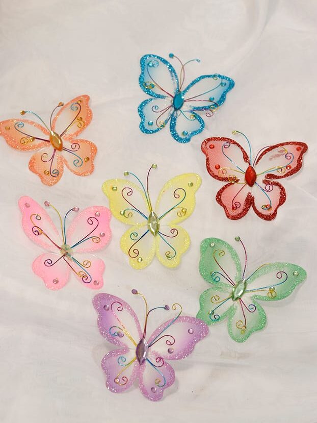 Aplique mariposas por 100 – surtidas - Decora tu Navidad Envios a Bogotá y toda Colombia | Dkora Colombia