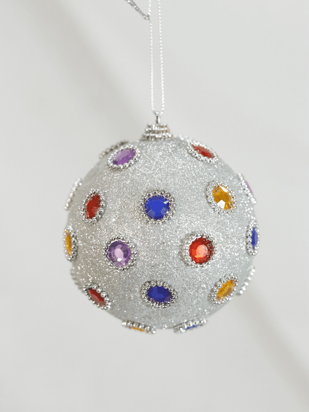 Bola N10 gemas de colores – Plata - Bolas Envios a Bogotá y toda Colombia | Dkora Colombia