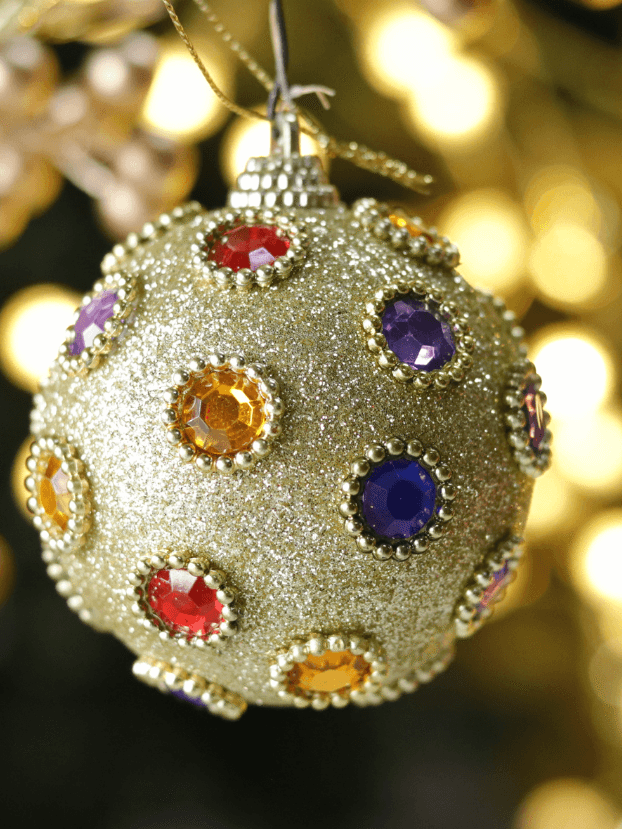 Bola N8 con piedras de colores – Dorado - Bolas Envios a Bogotá y toda Colombia | Dkora Colombia