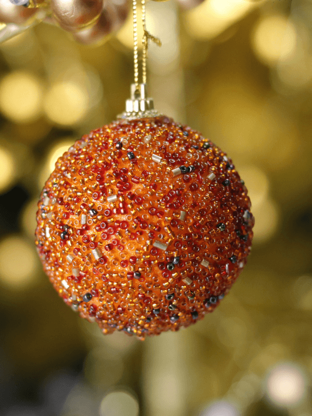 Bola N6 con chaquiras de colores por 3 – Naranja - Bolas Envios a Bogotá y toda Colombia | Dkora Colombia